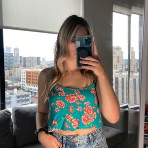 LA Hearts Cropped Tank Top